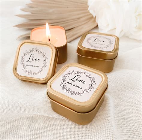 Unique and Romantic Candle Wedding Favors for Your Special Day